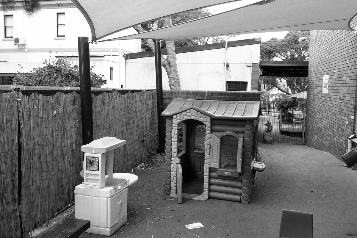 Play space before renovation