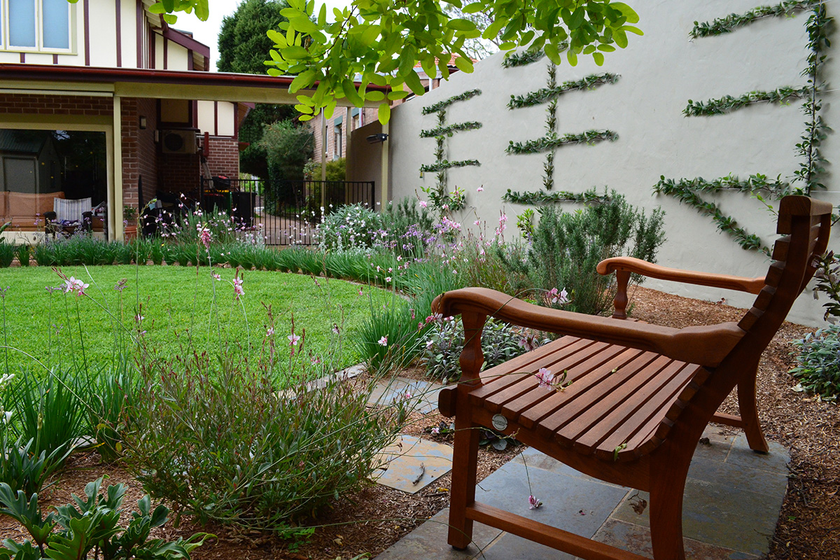 Backyard landscape design