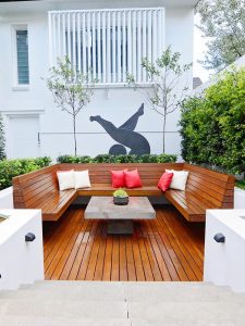 Moorepark road sunken seating landscape design