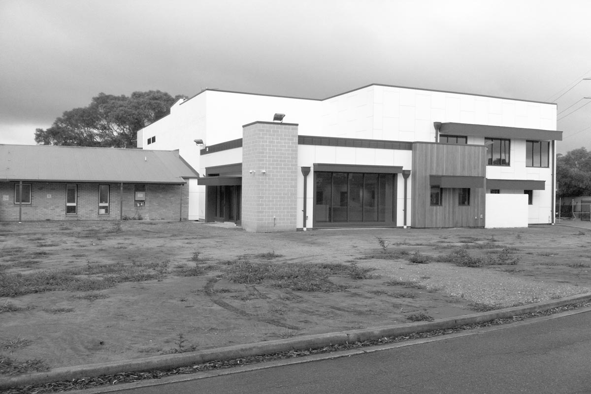 Before image of the RSPCA head office front entrance at Yagoona