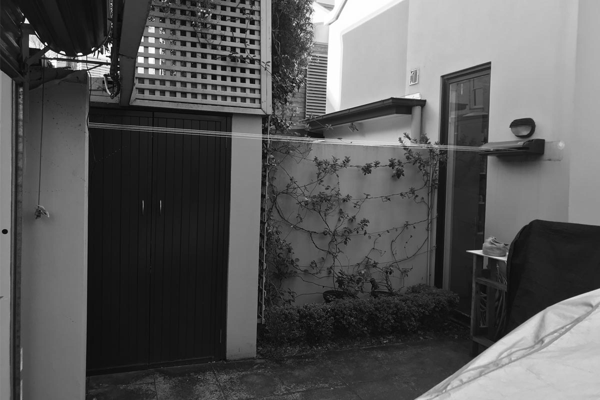 Before image of the rear garden
