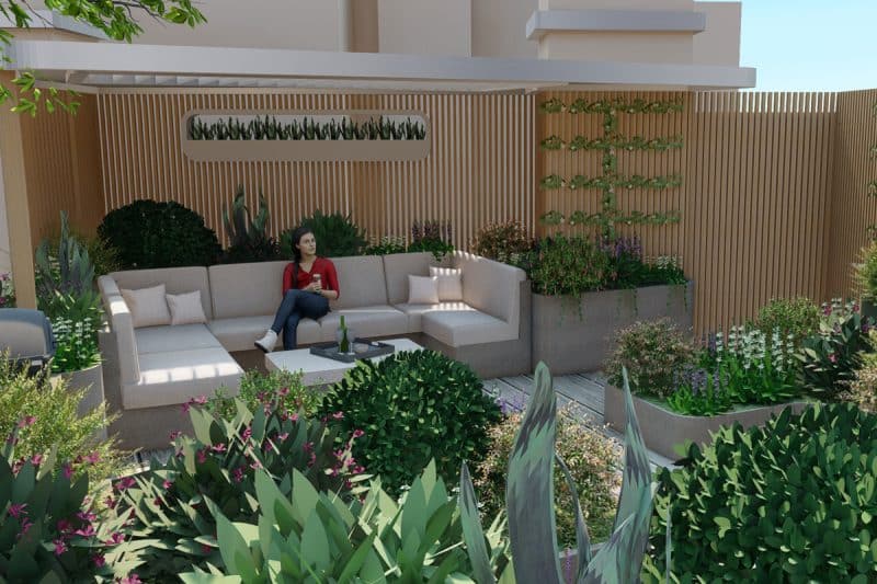 Fresh Look at Scenic Penthouse Garden In Progress